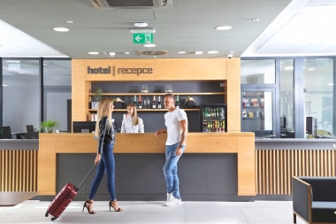 Recepční hotelu, fitness a wellness